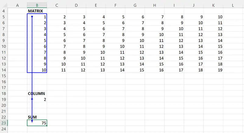 Excel 365 中高亮的引用單元格
