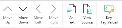 功能區上的「以文字檢視 XML」命令