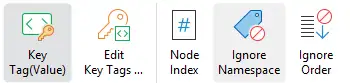XML 對比選項