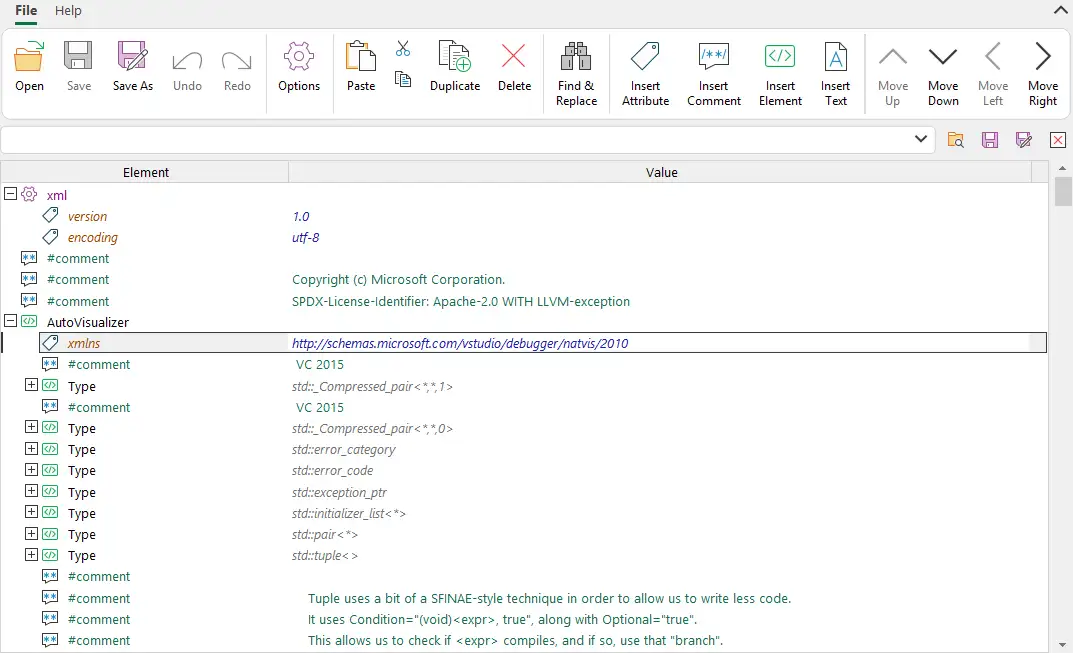 XML 檔案編輯器